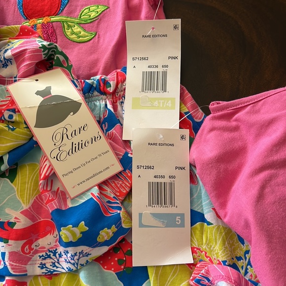 Rare Editions Girls Jersey Knit Toucan Dress - Picture 8 of 8